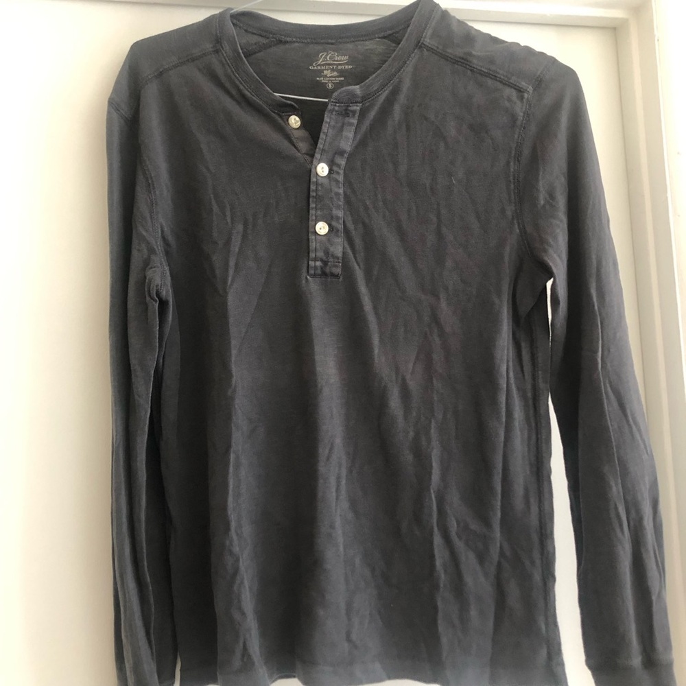 ❤️J. Crew Men’s Henley Shirt Long Sleeve Size S